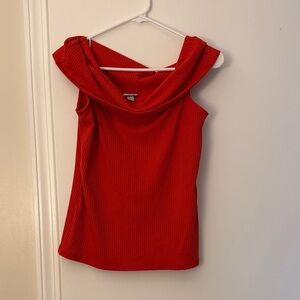 Red Off-Shoulder Women's Top